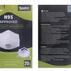 nioshn95 sanical dust n95, dustmask, dust facemask cloth face mask approved, non woven facemask cloth mask left view benehal 6215 95009 shop item